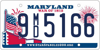 MD license plate 9MD5166