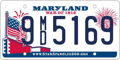 MD license plate 9MD5169