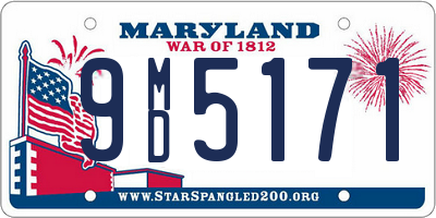 MD license plate 9MD5171