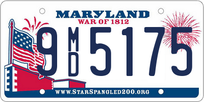 MD license plate 9MD5175