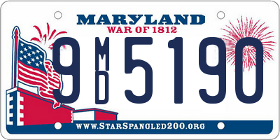 MD license plate 9MD5190