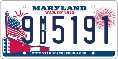 MD license plate 9MD5191