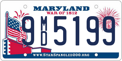 MD license plate 9MD5199