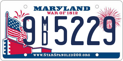 MD license plate 9MD5229