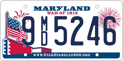 MD license plate 9MD5246