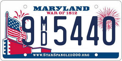 MD license plate 9MD5440