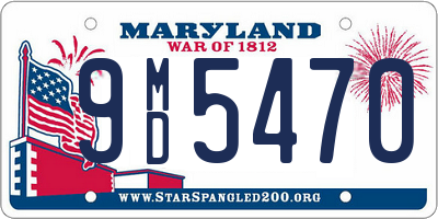 MD license plate 9MD5470