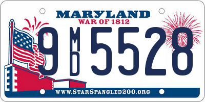 MD license plate 9MD5528