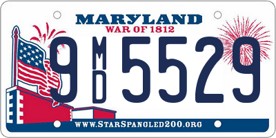 MD license plate 9MD5529