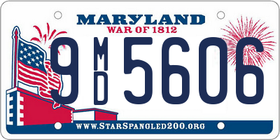 MD license plate 9MD5606