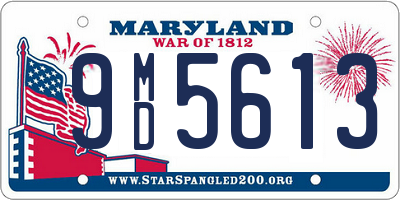 MD license plate 9MD5613