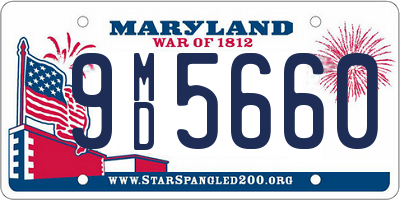 MD license plate 9MD5660