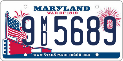 MD license plate 9MD5689