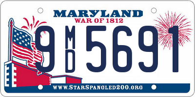 MD license plate 9MD5691