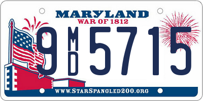 MD license plate 9MD5715