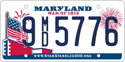 MD license plate 9MD5776