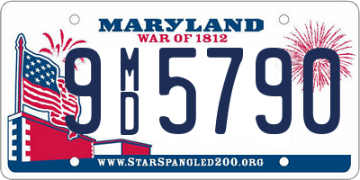 MD license plate 9MD5790