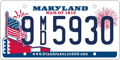 MD license plate 9MD5930