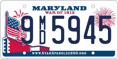 MD license plate 9MD5945