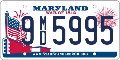 MD license plate 9MD5995