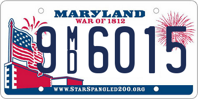 MD license plate 9MD6015