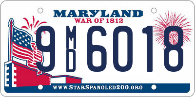 MD license plate 9MD6018