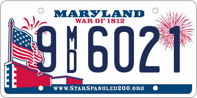 MD license plate 9MD6021