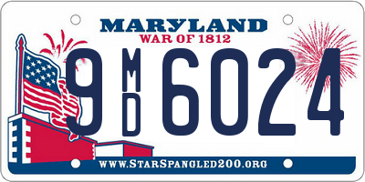 MD license plate 9MD6024