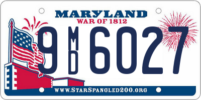 MD license plate 9MD6027