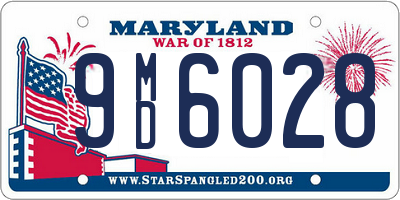 MD license plate 9MD6028