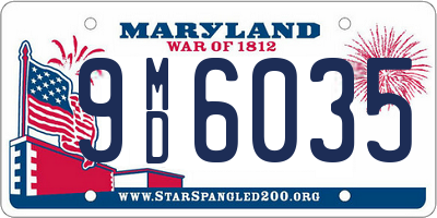 MD license plate 9MD6035