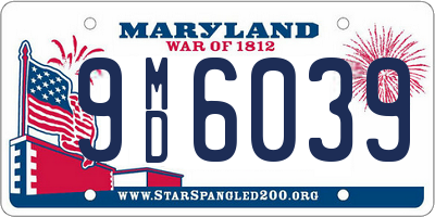 MD license plate 9MD6039