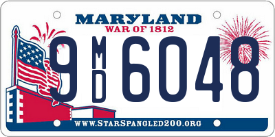 MD license plate 9MD6048