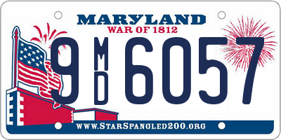 MD license plate 9MD6057