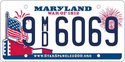 MD license plate 9MD6069