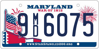 MD license plate 9MD6075