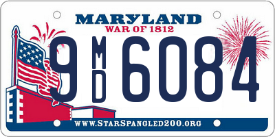 MD license plate 9MD6084