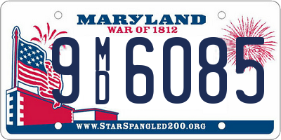 MD license plate 9MD6085