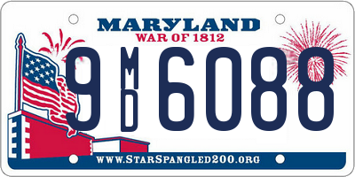 MD license plate 9MD6088