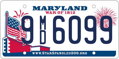 MD license plate 9MD6099