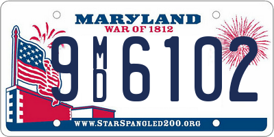 MD license plate 9MD6102