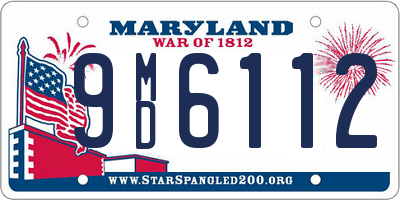 MD license plate 9MD6112