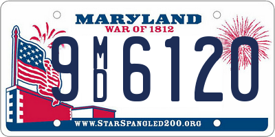 MD license plate 9MD6120