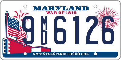 MD license plate 9MD6126