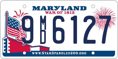 MD license plate 9MD6127