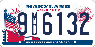 MD license plate 9MD6132
