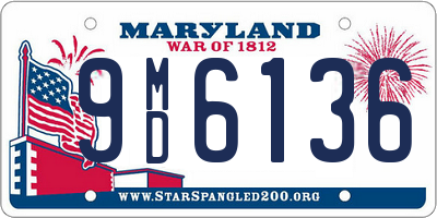 MD license plate 9MD6136