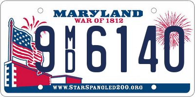 MD license plate 9MD6140