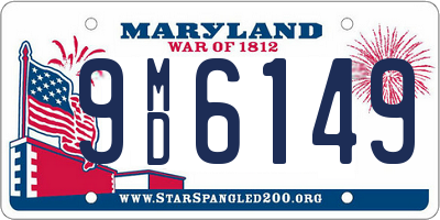 MD license plate 9MD6149