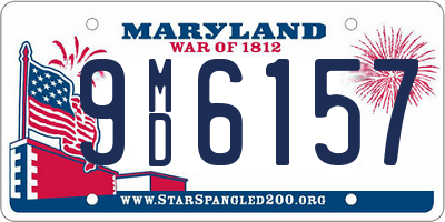 MD license plate 9MD6157